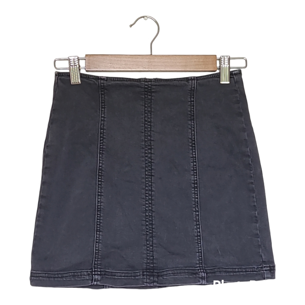 PacSun Los Angeles Black Denim Mini Skirt